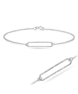 Plain Silver Bracelet BRS-215